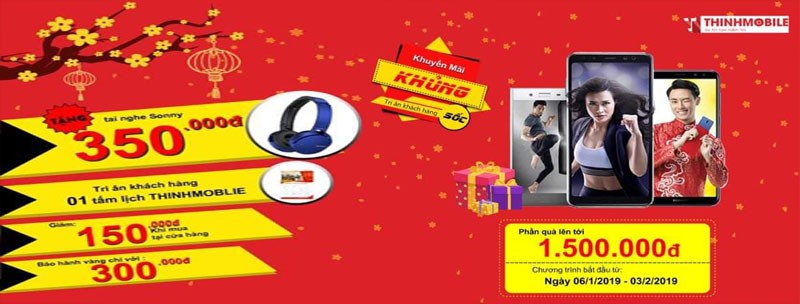 Thịnh Mobile đại khuyến mãi - Tết 2019 vạn điều may