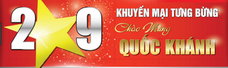 Chào Mừng Quốc  Khánh 2-9 Giảm đến 1 triệu đồng và nhận thêm quà khi mua Samsung Iphone LG tại Thịnh Mobile