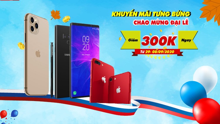 Khuyến Mãi Tưng Bừng - Chào Mừng Quốc Khánh 